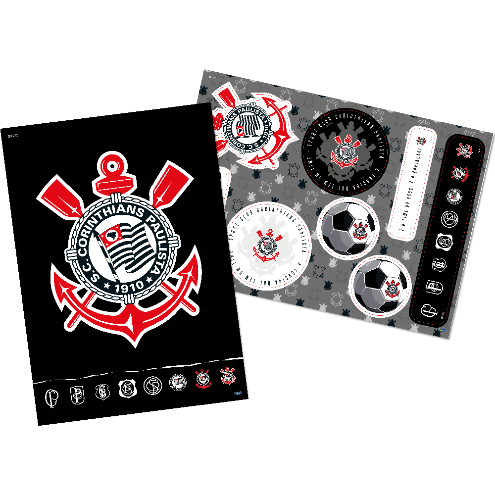 KIT DECORATIVO CORINTHIANS 2023 FESTCOLOR - Doces Vaz