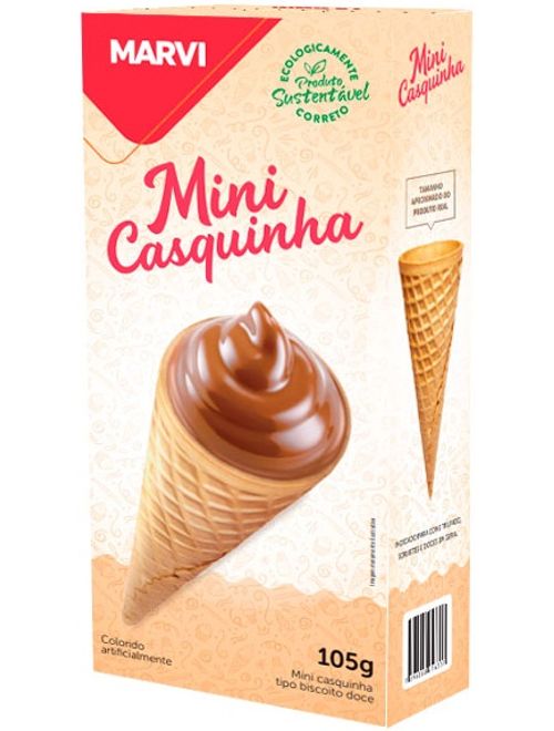 MINI CASQUINHA PARA SORVETE 105G MARVI