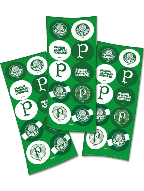 ADESIVO REDONDO PALMEIRAS 2023 COM 30 UNIDADES FESTCOLOR