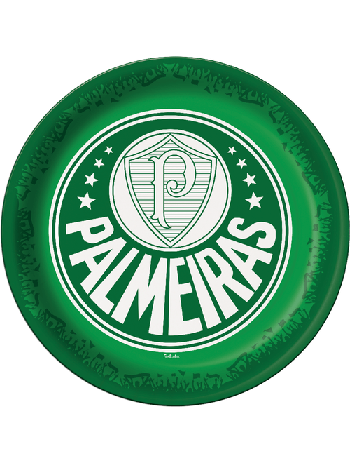 PRATO DE PAPEL REDONDO  PALMEIRAS 2023 COM 8 UNIDADES FESTCOLOR