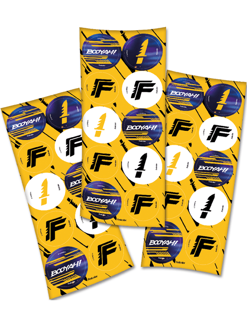 ADESIVO REDONDO FREE FIRE GAMER COM 30 UNIDADES FESTCOLOR