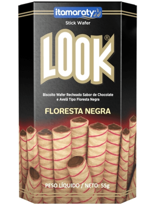 BISCOITO LOOK RECHEADO FLORESTA NEGRA 55G ITAMARATY