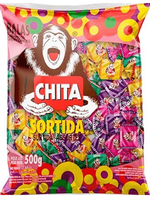 BALA MASTIGAVEL SORTIDAS 500G CHITA