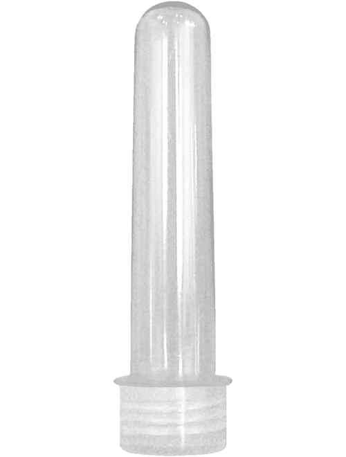 TUBETE GRANDE COM TAMPA CRISTAL 12CM COM 10 UNIDADES MASSARI