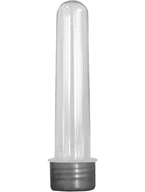 TUBETE GRANDE COM TAMPA PRATA 12CM COM 10 UNIDADES MASSARI