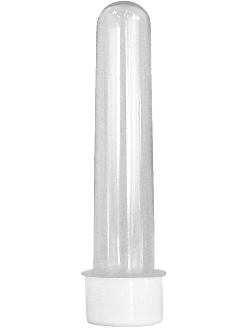 TUBETE GRANDE COM TAMPA BRANCA 12CM COM 10 UNIDADES MASSARI