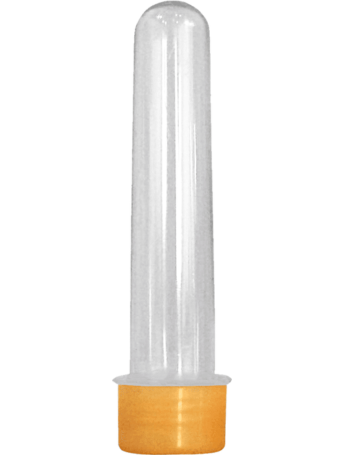 TUBETE GRANDE COM TAMPA DOURADA 12CM COM 10 UNIDADES MASSARI