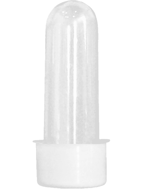 TUBETE PEQUENO COM TAMPA BRANCA 7,5CM COM 10 UNIDADES MASSARI