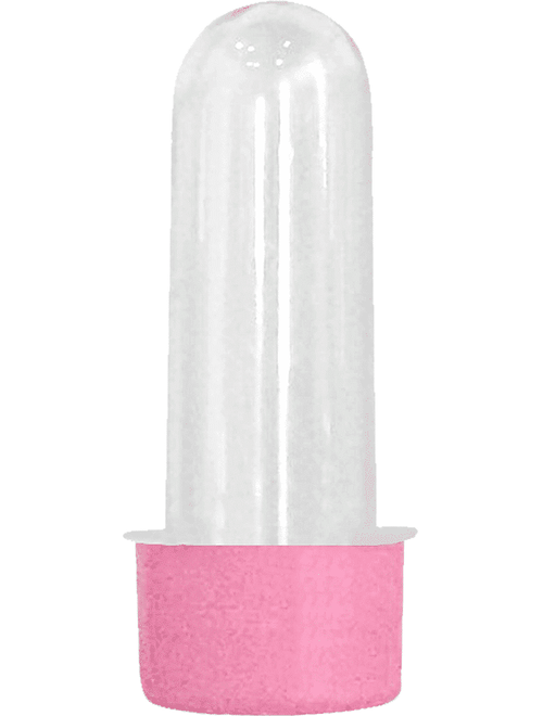 TUBETE PEQUENO COM TAMPA ROSA BEBE 7,5CM COM 10 UNIDADES MASSARI