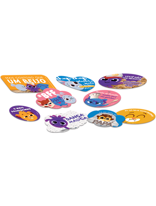 KIT PLACAS BOLOFOFOS COM 9 UNIDADES FESTCOLOR