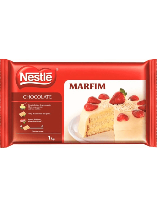 CHOCOLATE PARA COBERTURA BRANCO MARFIM 1KG NESTLE