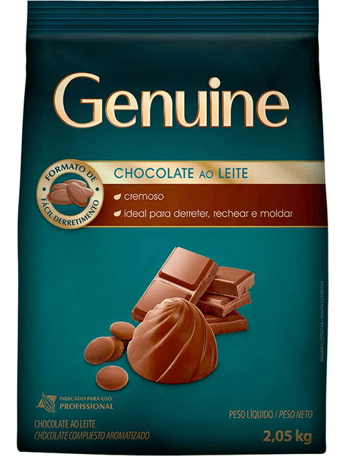 CHOCOLATE EM GOTAS AO LEITE 2.05KG GENUINE