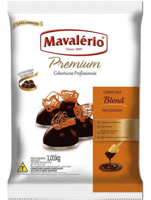 COBERTURA EM GOTAS BLEND PREMIUM 1.01KG MAVALERIO