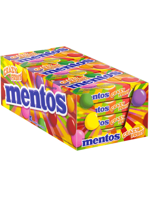 DROPS BOX CRAZY FRUIT COM 12 UNIDADES 24.1G CADA MENTOS
