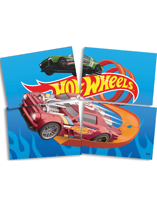 PAINEL 4 LAMINAS HOT WHEELS FESTCOLOR