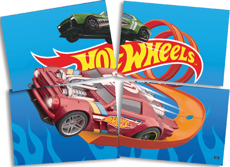 Painel Hot Wheels - Arte digital