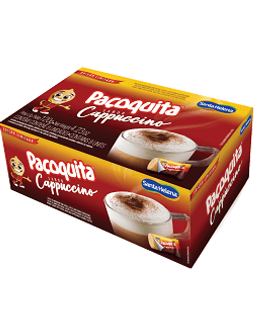 DOCE DE AMENDOIM SABOR CAPPUCCINO CAIXA 120G CONTEM 8 UNIDADES SANTA HELENA