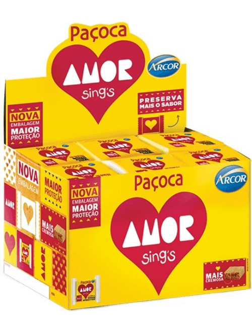DOCE PACOCA CAIXA 540G COM 30 UNIDADES DE 18G CADA ARCOR