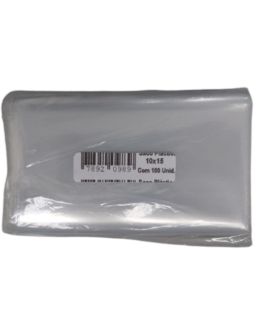 SACO PLASTICO 10X15CM COM 100 UNIDADES ALTOPLASTIC