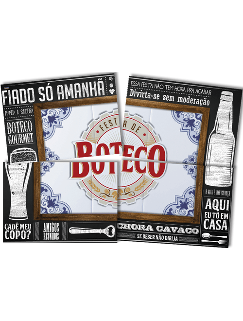 PAINEL 4 LAMINAS BOTECO FESTCOLOR