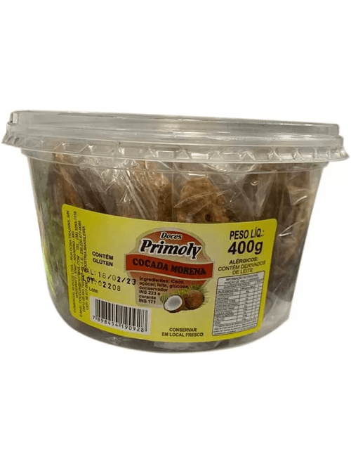 COCADA MORENA 400G PRIMOLY