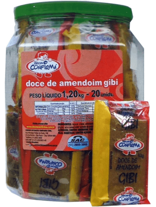 DOCE DE AMENDOIM GIBI 1.2KG CONFIRMA