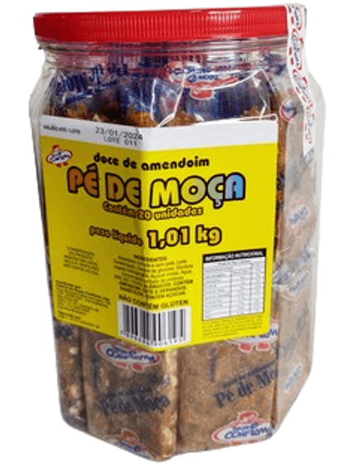 DOCE PE DE MOCA COM 20 UNIDADES 1.01KG DOCES CONFIRMA