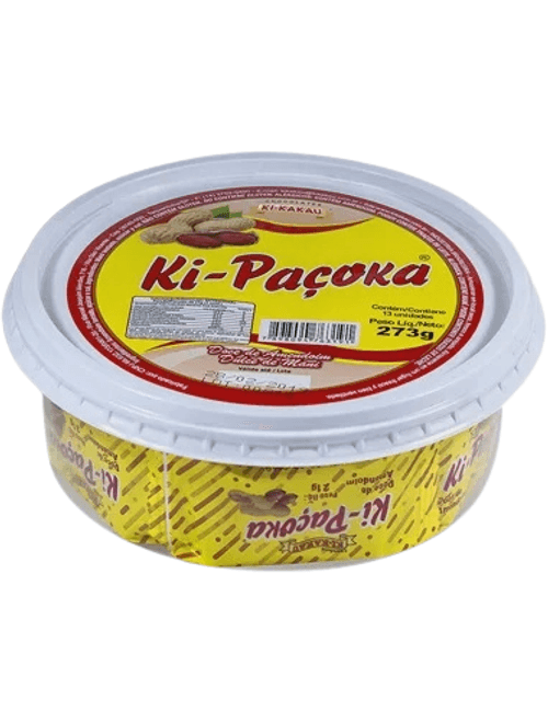 DOCE DE AMENDOIM QUADRADA KI PACOCA 260G COM 13 UNIDADES KI KAKAU