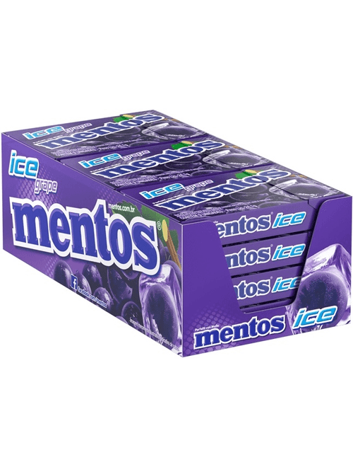 DROPS BOX ICE GRAPE COM 12 UNIDADES 24.1G CADA MENTOS