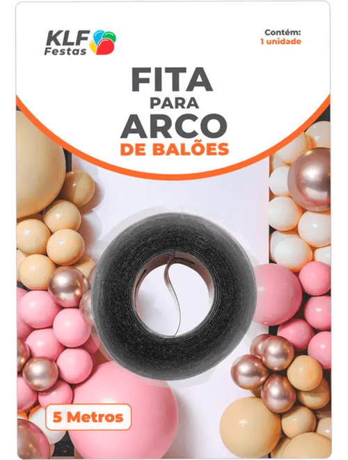 FITA PARA ARCO DE BALOES DE 5 METROS KLF FESTAS