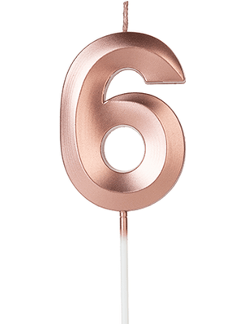 VELA DESIGN ROSE GOLD NUMERO 6 SILVER FESTAS