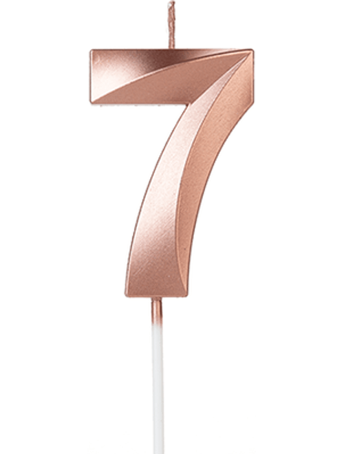 VELA DESIGN ROSE GOLD NUMERO 7 SILVER FESTAS