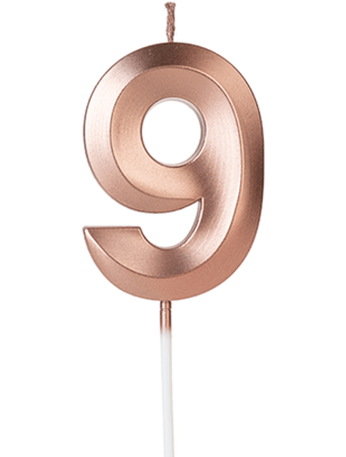 VELA DESIGN ROSE GOLD NUMERO 9 SILVER FESTAS