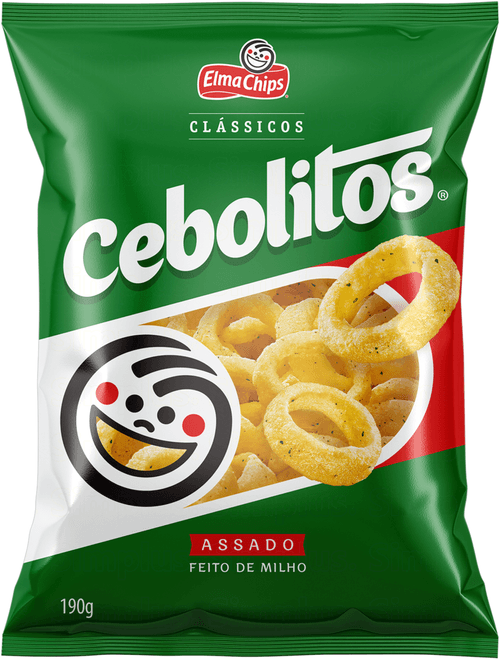 SALGADINHO CEBOLITOS ASSADO FEITO DE MILHO 190G ELMA CHIPS