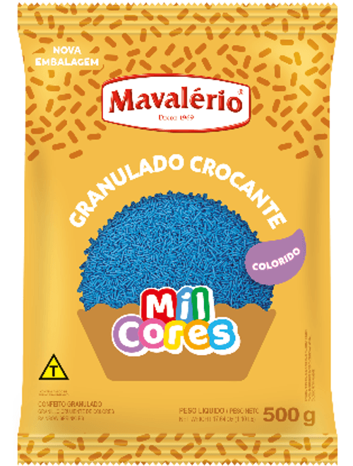 GRANULADO CROCANTE 500G AZUL MAVALERIO
