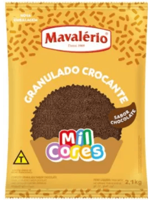 GRANULADO CROCANTE CHOCOLATE MIL CORES 2.1KG MAVALERIO