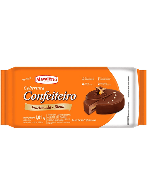 CHOCOLATE COBERTURA CONFEITEIRO BLEND 1.01KG MAVALERIO