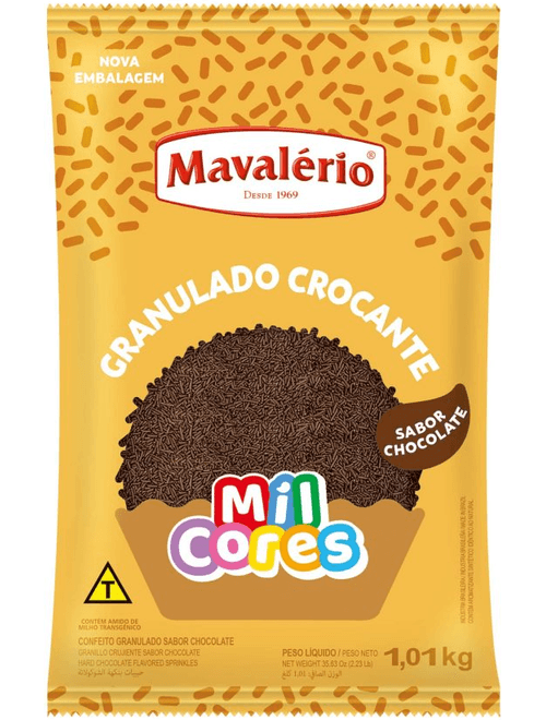 GRANULADO CROCANTE SABOR CHOCOLATE 1.01KG MAVALERIO
