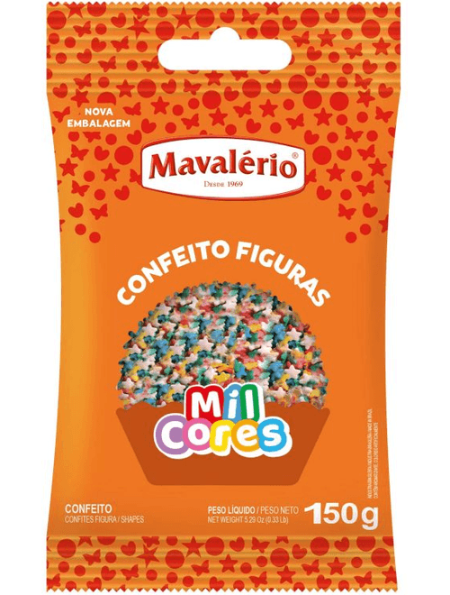 CONFEITO FIGURA 150G ESTRELINHA MAVALERIO