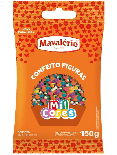 CONFEITO FIGURA 150G CONFETE MINI MAVALERIO