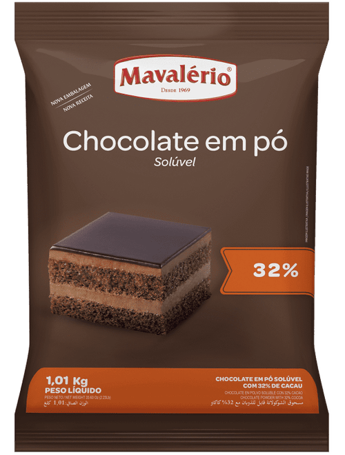 CHOCOLATE EM PO GOURMET 32% CACAU 1,01KG MAVALERIO?