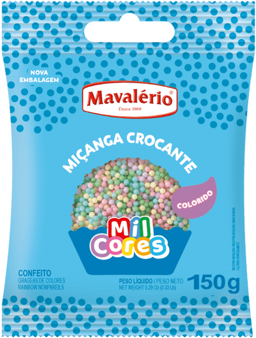 MICANGA CROCANTE COLORIDA 150G MAVALERIO