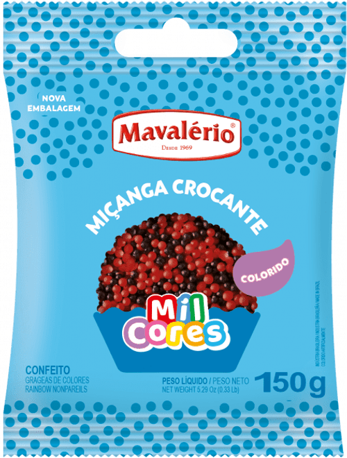 CONFEITO MICANGA VERMELHO E PRETO N.0 150G MAVALERIO