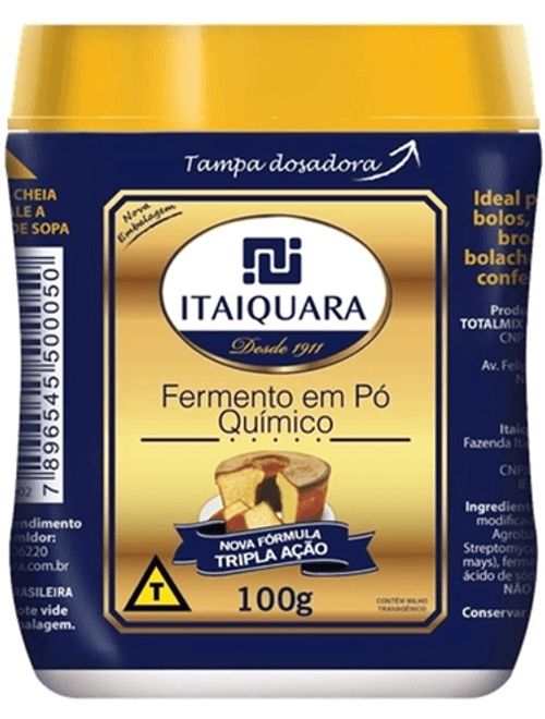 FERMENTO QUIMICO EM PO 100G ITAIQUARA