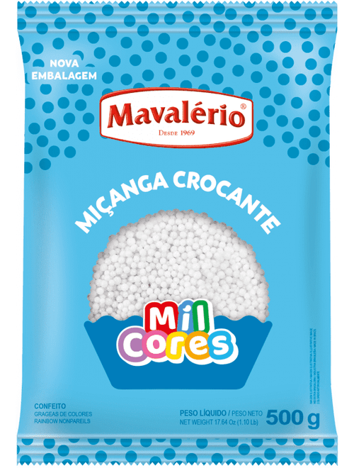 MICANGA CROCANTE BRANCA 500G MAVALERIO