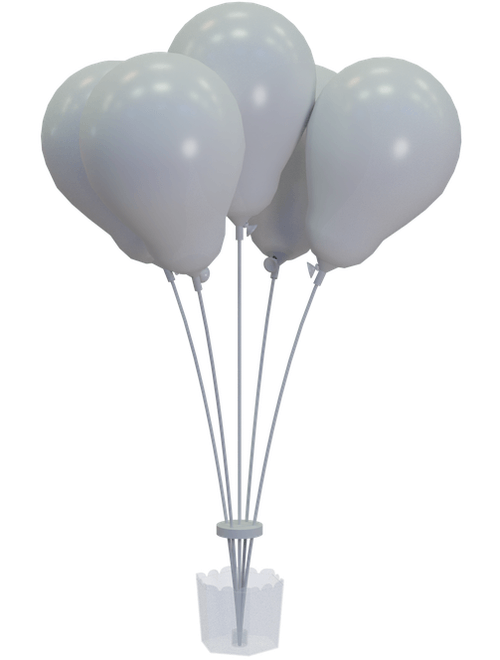 CACHEPOT TRANSPARENTE COM 5 HASTES GRINTOY