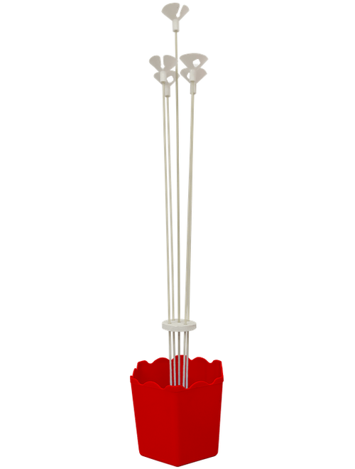 CACHEPOT VERMELHO COM 5 HASTES GRINFEST