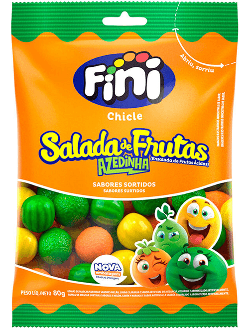 CHICLE SALADA DE FRUTAS AZEDINHA 80G FINI