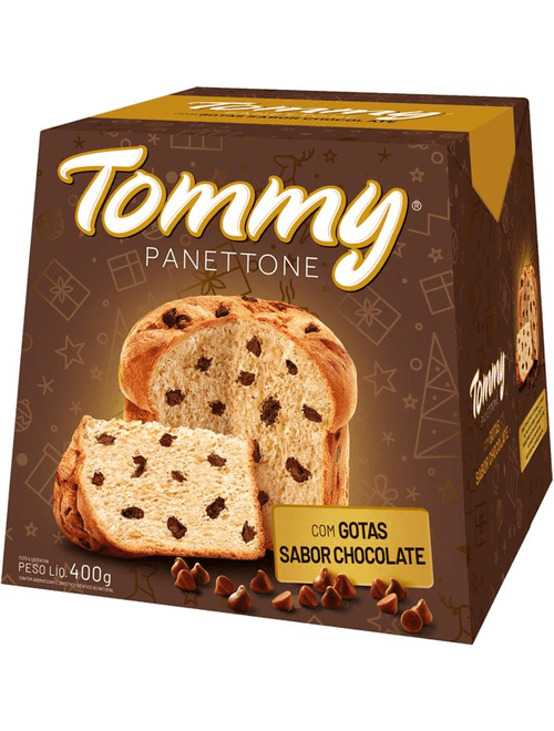 PANETTONE GOTAS DE CHOCOLATE 400G TOMMY