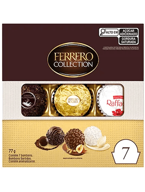 BOMBONS SORTIDOS T7 COM 7 UNIDADES COLLECTION FERRERO